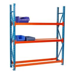 Universāls metāla plaukts 2000x1200x400 mm, 4000 kg, 3 līmeņi, 1300 kg uz līmeni