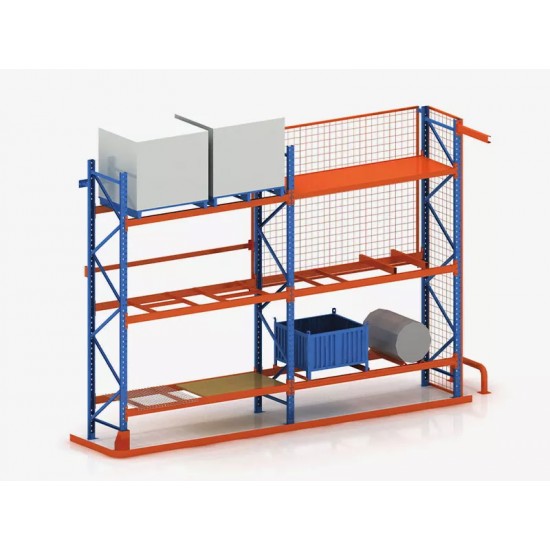 Паллетный фронтальный стеллаж PALLET PRO 2500×1850×1100 мм Heavy Duty для склада