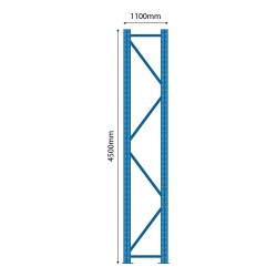 Plauktu rāmis 4500 х 1100 мм Plauktu rāmis 4500 х 1100 мм