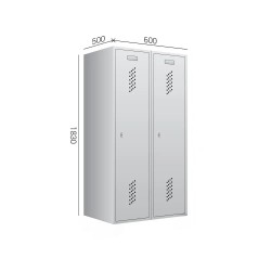 Metāla garderobes skapis ML 300x2