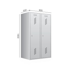 Metāla garderobes skapis ML 400x2
