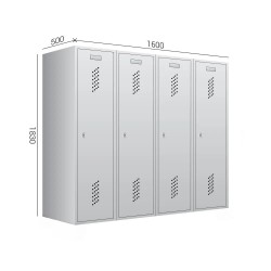 Metāla garderobes skapis ML 400x4