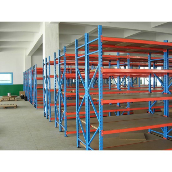 Широкопролётный складской стеллаж Longspan для склада и производства 2000x1200x400 мм с тремя ярусами