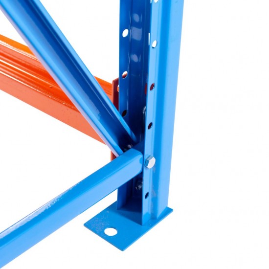 Широкопролётный складской стеллаж Longspan для склада и производства 2000x1200x400 мм с тремя ярусами