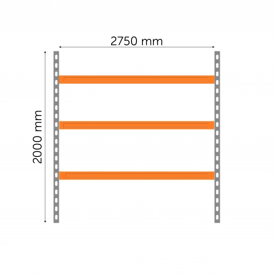 Стеллаж 2000x2750x800mm