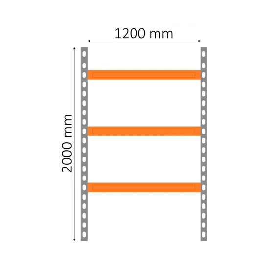 Стеллаж 2000x1200x600mm