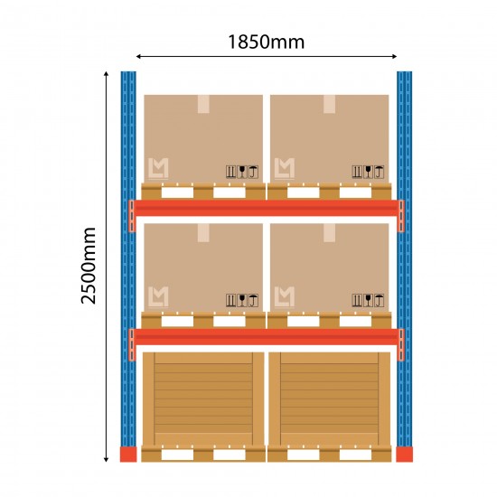 Основание для паллетной полки Boracs 2500x1850 мм