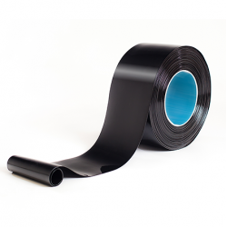 PVC aizkars Melns 2x200 mm/rm