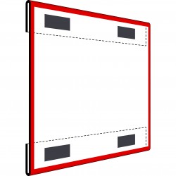 IAM informācijas turētājs ar krāsainu rāmi