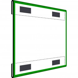 IAM informācijas turētājs ar krāsainu rāmi