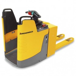 Elektriskais iekrāvējs ERE120/125/225 Jungheinrich ar stāvēšanas platformu.