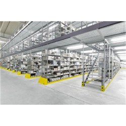 Koridoru glabāšana noliktavu plauktos