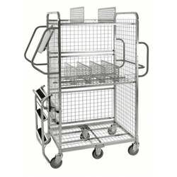 Profesionālais ratiņi savākšanai 1300 x 625 x 1200 mm Profesionālais ratiņi savākšanai 1300 x 625 x 1200 mm