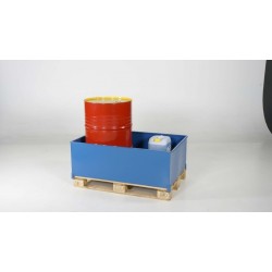 Metāla kaste ar bortiem EUR paletēm 1250x810x415 400 l, I21240