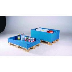 Metāla kaste ar bortiem EUR paletēm 1250x810x415 400 l, I21240