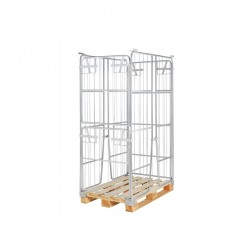 Паллетный контейнер 1200x800x1800 мм открывается короткой стороной, KOKM901800K Паллетный контейнер 1200x800x1800 мм открывается короткой стороной, KOKM901800K