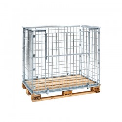 Паллетный контейнер 1220x820x640 мм с длинной стороной открывания, KOKM080062 Паллетный контейнер 1220x820x640 мм с длинной стороной открывания, KOKM080062