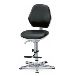 Darba krēsls ESD no ādas imitācijas tīrajām telpām, augstums 620-870 mm, GL85914112571