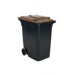 Ielu atkritumu tvertne 360 l, ar zaļu vāku, I31302