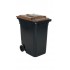Ielu atkritumu tvertne 360 l, ar zaļu vāku, I31302