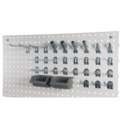 Komplekts ar 30 āķiem perforētai sienai, 74113 Komplekts ar 30 āķiem perforētai sienai, 74113