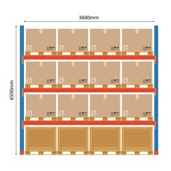Palešu statnis Bottom Boracs 6500x3600 mm